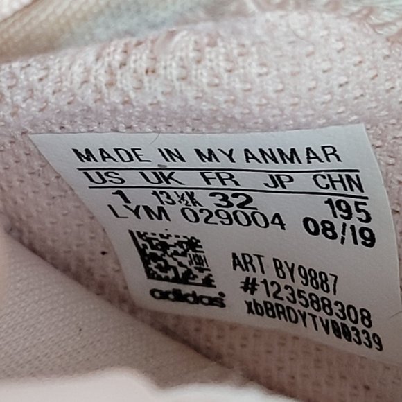 Adidas Originals X_PLR Youth Pink Athletic Sneakers BY9887 US Size 1 - Picture 8 of 8